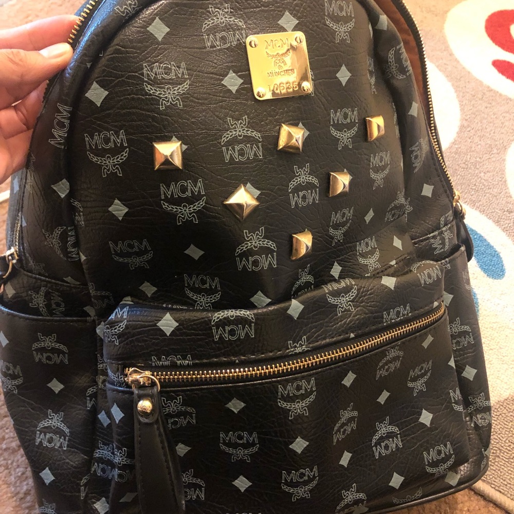 Authentic large mcm backpack!
